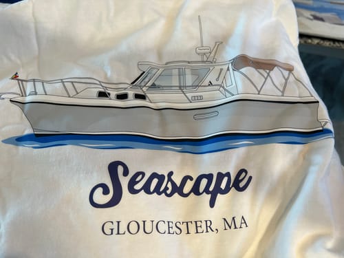 Customer photo review of Custom Digital Boat Artwork