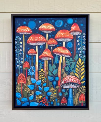 Customer photo review of Enchanted Mushroom Forest - Painting by Numbers