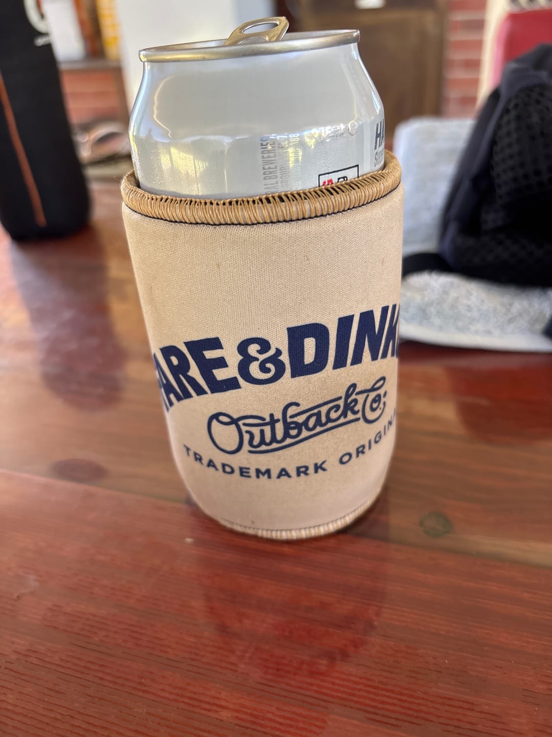 Customer photo review of Premium Stubby Cooler Tan