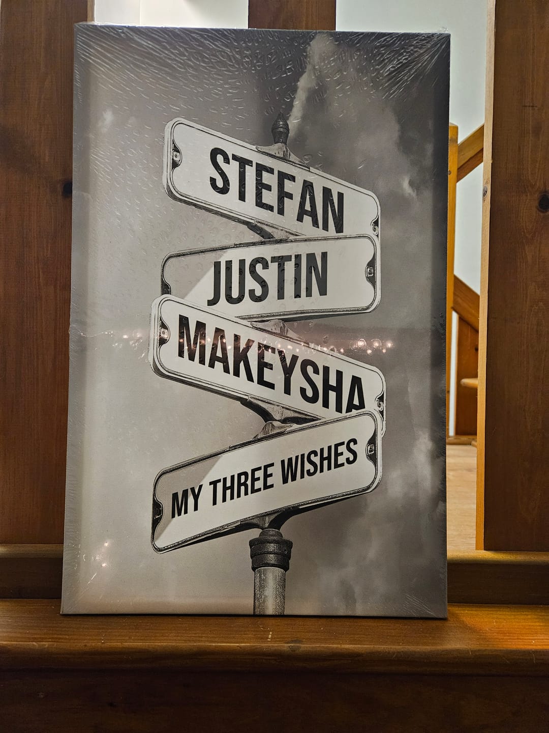 Customer photo review of NAMES ONLY STREET SIGN by Cstm Canvas