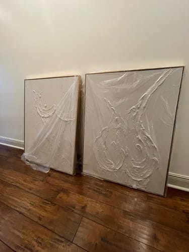 Customer review photo for Abstract Painting Set Of 2 #SP084