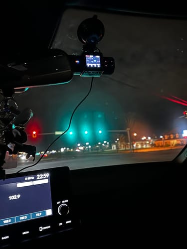 Customer photo review of Dual 1080P Car Camera with Night Vision