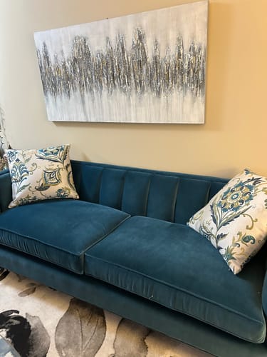 Customer photo review of Silver and Teal Bliss