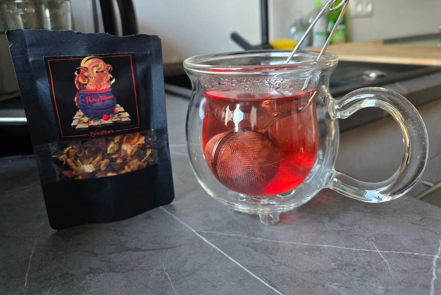 Customer photo review of Kessel Tasse aus Glas – Doppelwandig