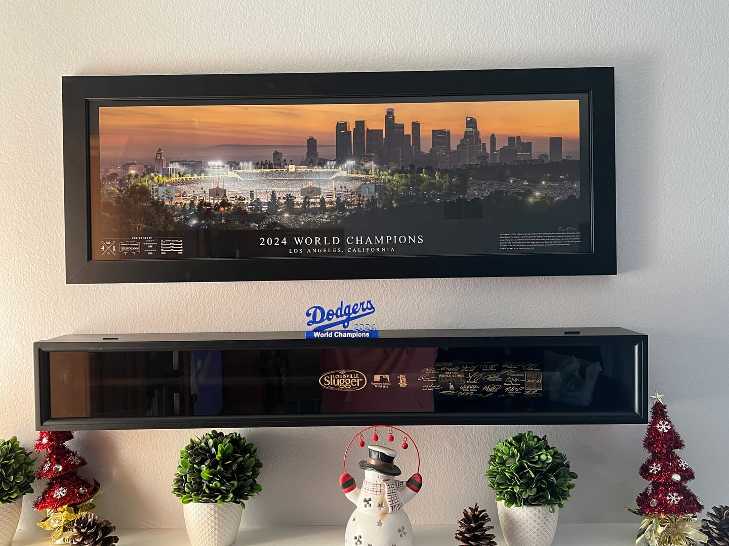 Customer photo review of Los Angeles Dodgers 2024 World Series Panoramic Poster – Must Have Art
