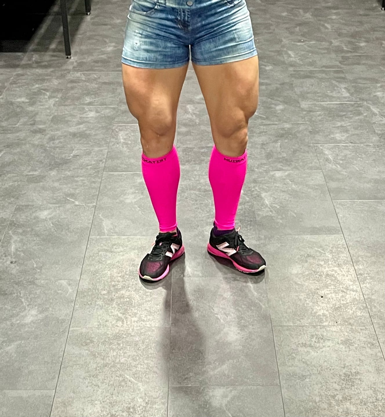 Customer photo review of eXtend High – Kompressiosäärystimet – Pinkki