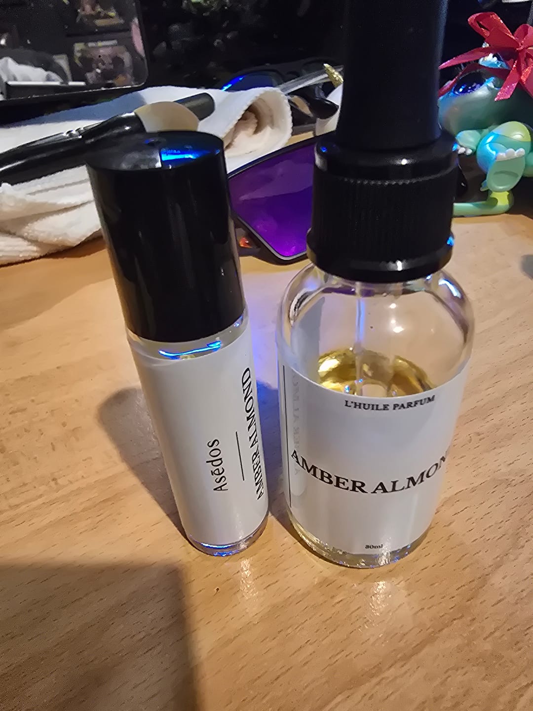 Customer photo review of AMBER ALMOND PERFUME OIL