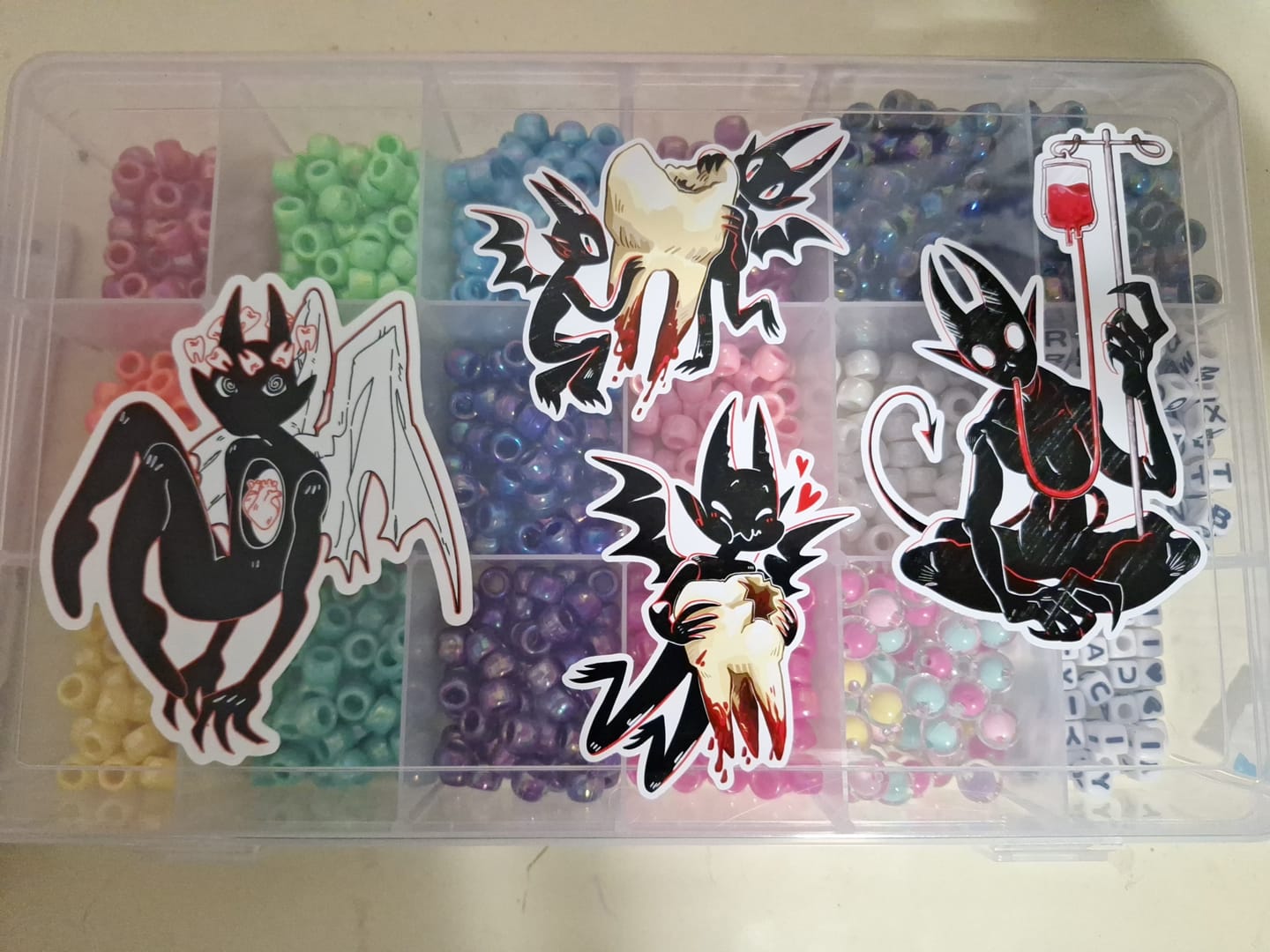 Customer photo review of Tooth Demon Stickers