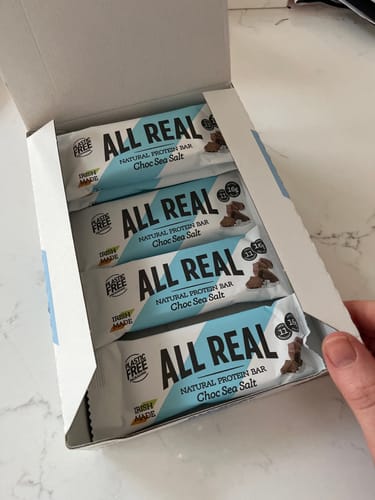 Customer photo review of Choc Sea Salt Protein Bar
