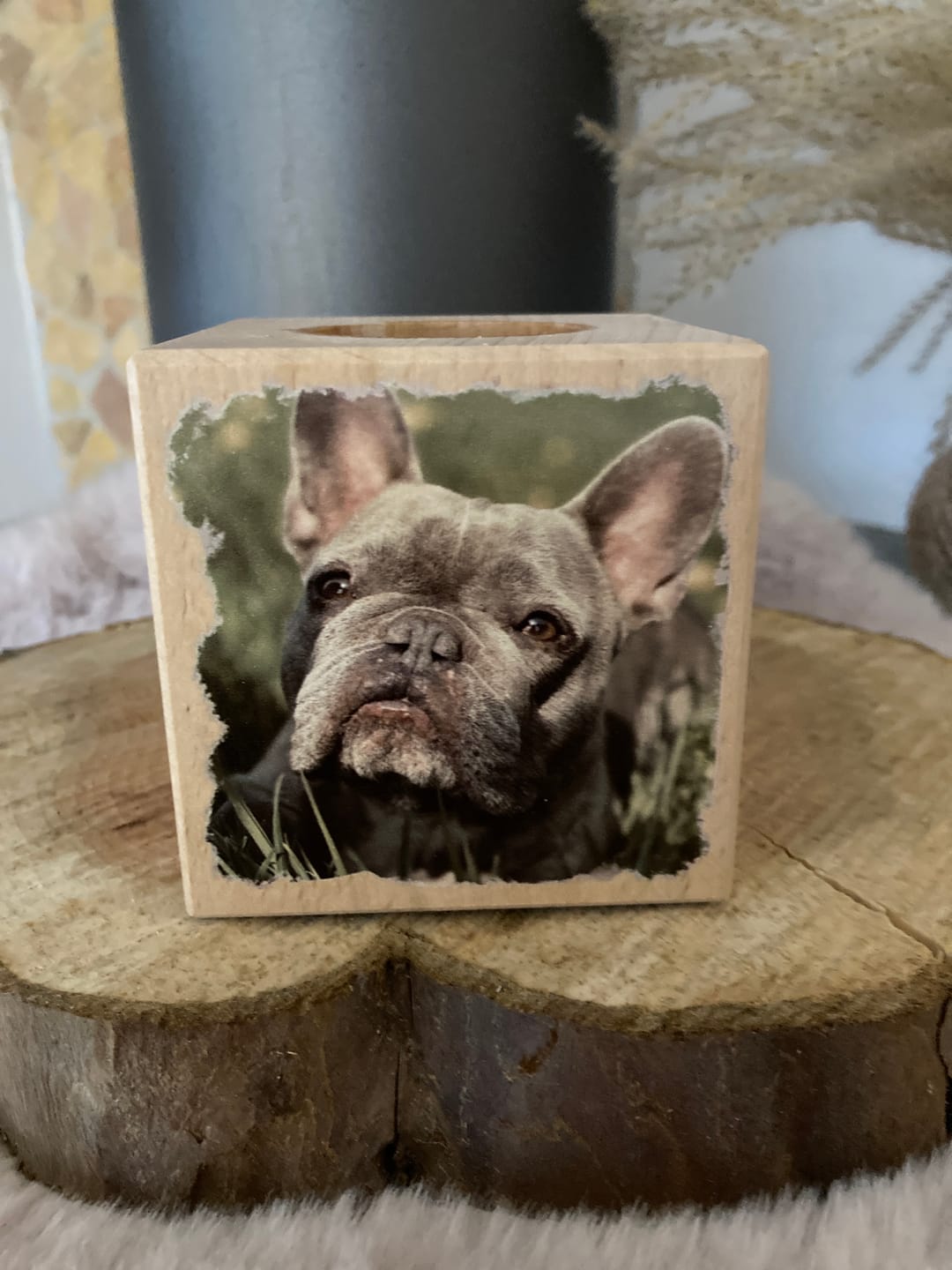 Customer photo review of Dein Foto - Individueller Kerzenwürfel