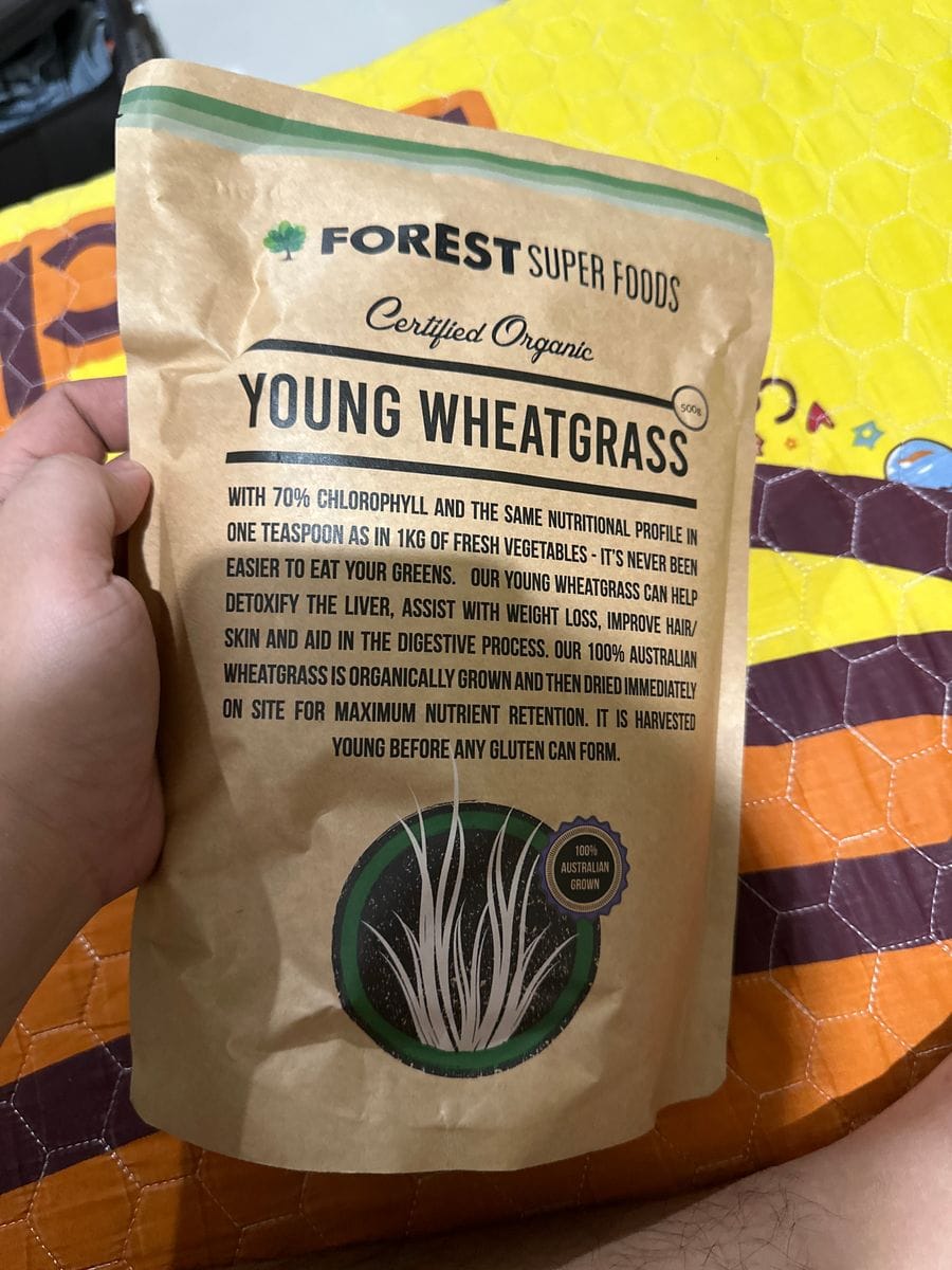 Customer photo review of Australian Young Wheatgrass