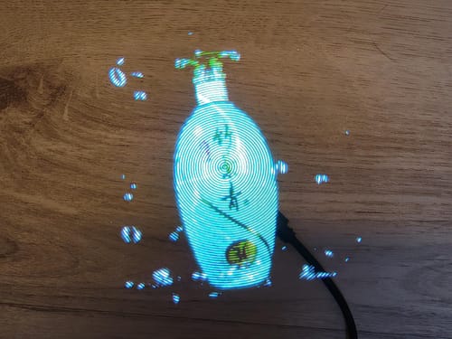 Customer photo review of 3D Holographic Advertising Fan