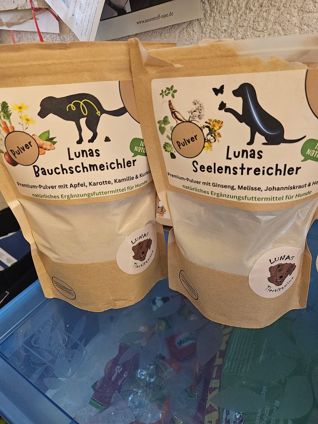 Customer photo review of Lunas Bauchschmeichler - mit Apfel, Karotte, Kümmel & Kurkuma (200g)