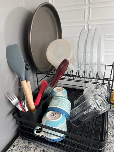 Customer photo review of Escurridor Secaplatos Vajilla 2 Pisos Con Bandeja