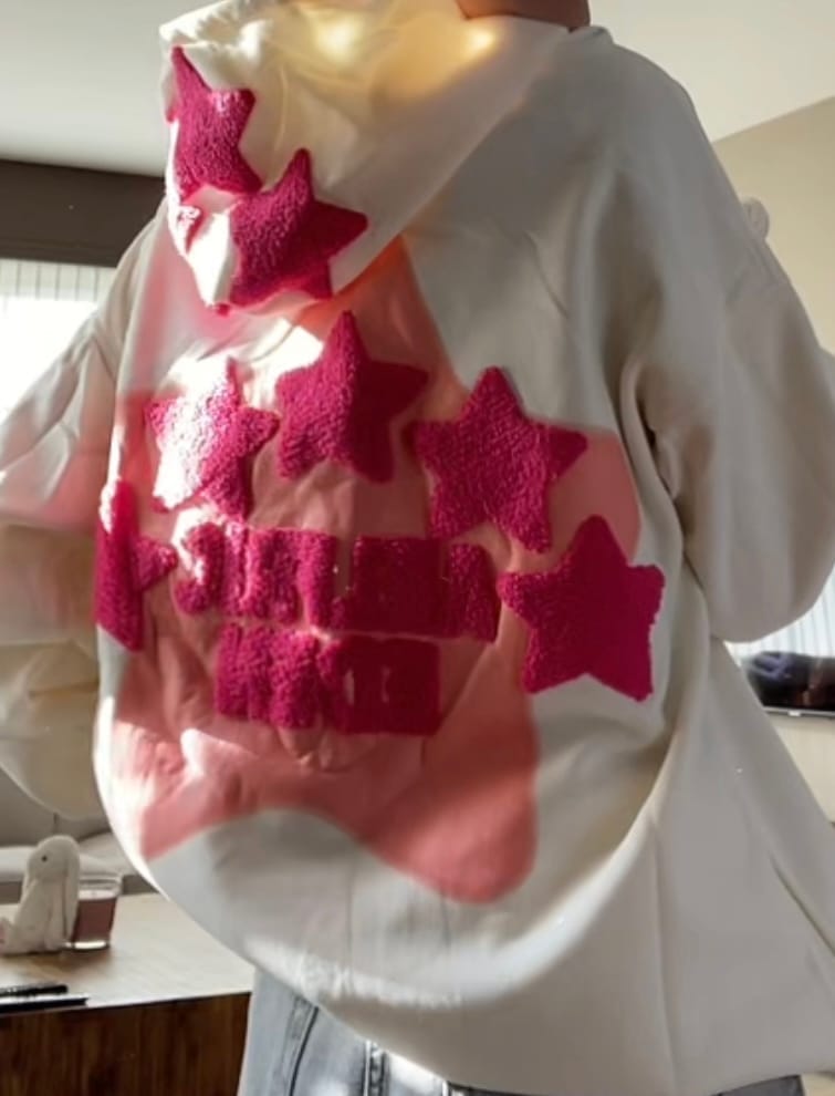 Customer photo review of Aelfric Eden Vintage Embroidery Star Hoodie