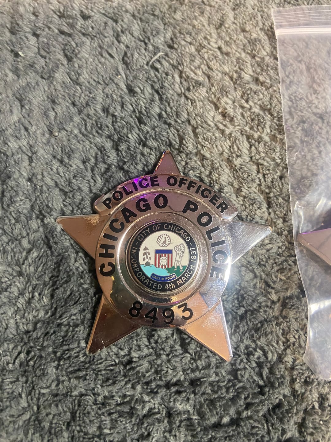 Customer photo review of Custom RETIRED or LETTERS Charges