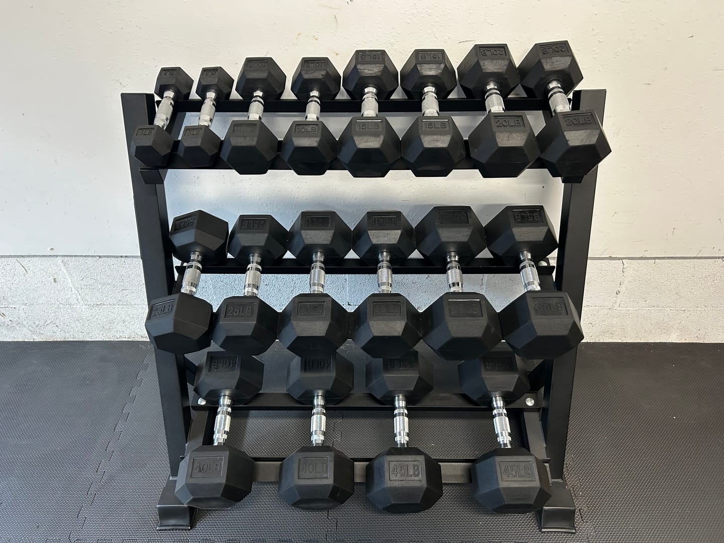 Customer photo review of RitFit 3-Tier Dumbbell Weight Rack for Home Gym