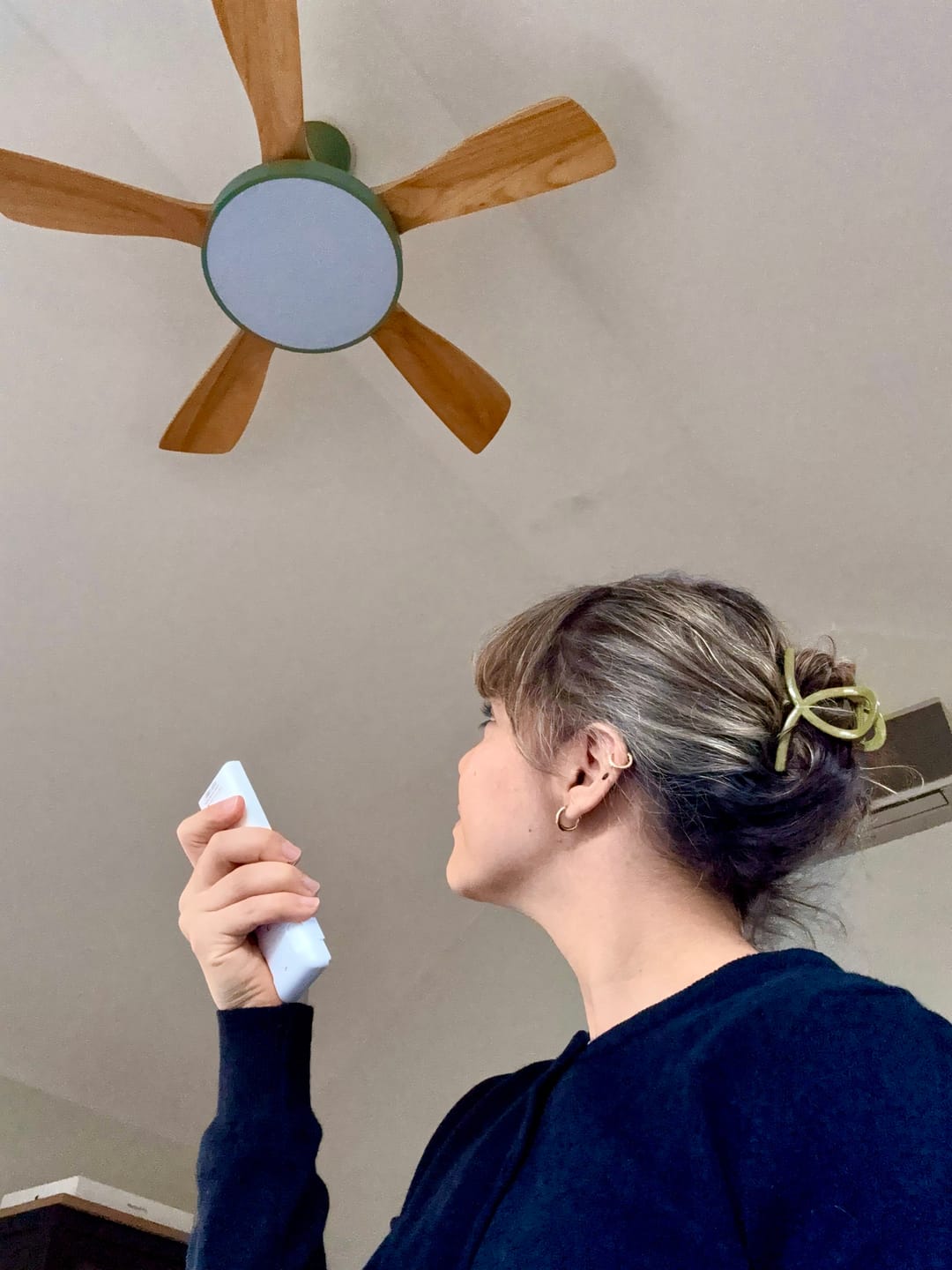 Customer photo review of WOMO Scandi Reversible Ceiling Fan with Light-WM5002