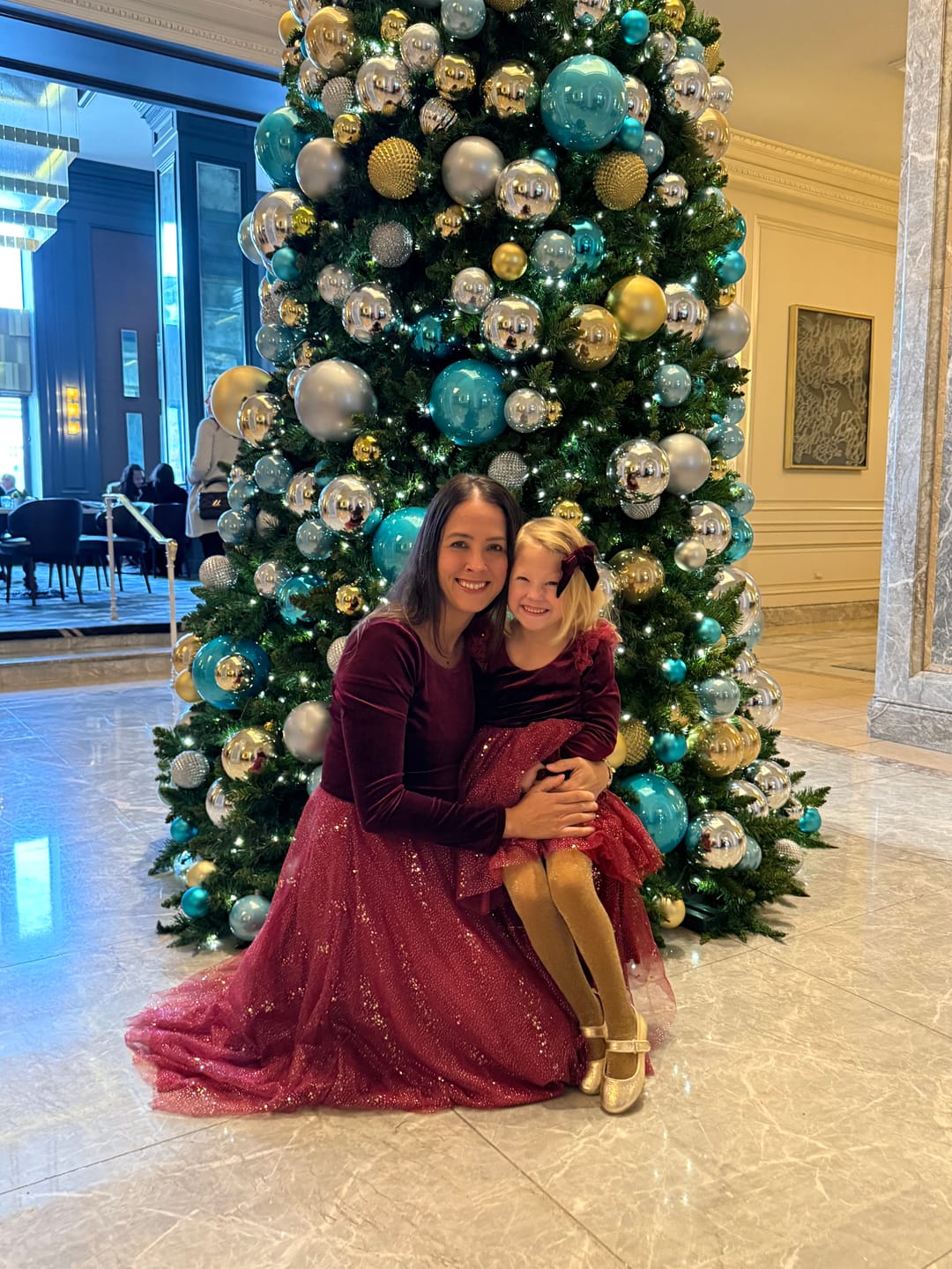 Customer photo review of Velour Ballerina Dress - Red Velvet (FINAL SALE)