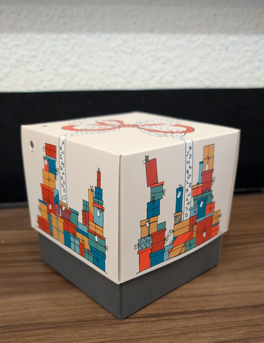 Customer photo review of Rätselfaltbox Geschenke, 12,5 cm, farbig