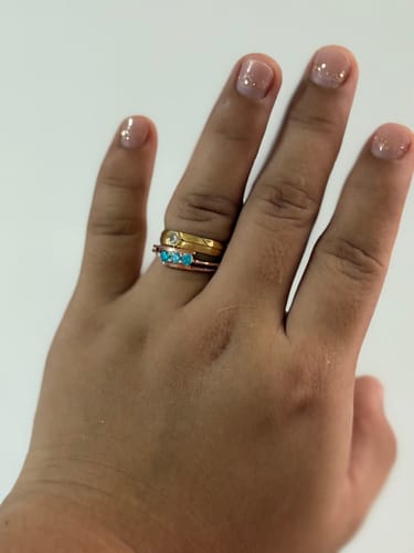 Customer photo review of .45ct La Rambla Engagement Ring