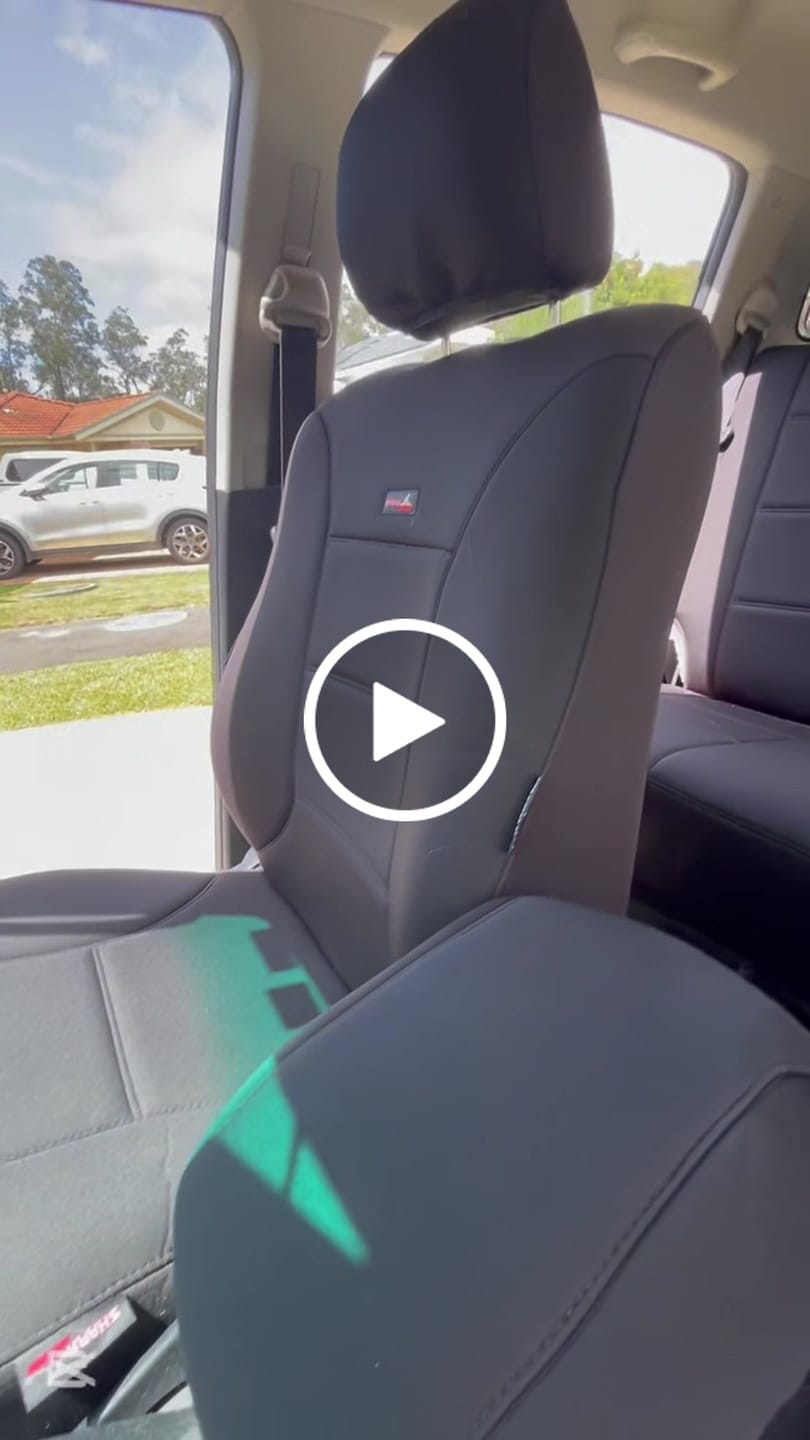 Customer video review of Sharkskin Seat Covers for Toyota Hilux Dual Cab (03/2005-06/2015)