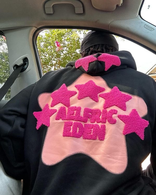 Customer photo review of Aelfric Eden Vintage Embroidery Star Hoodie