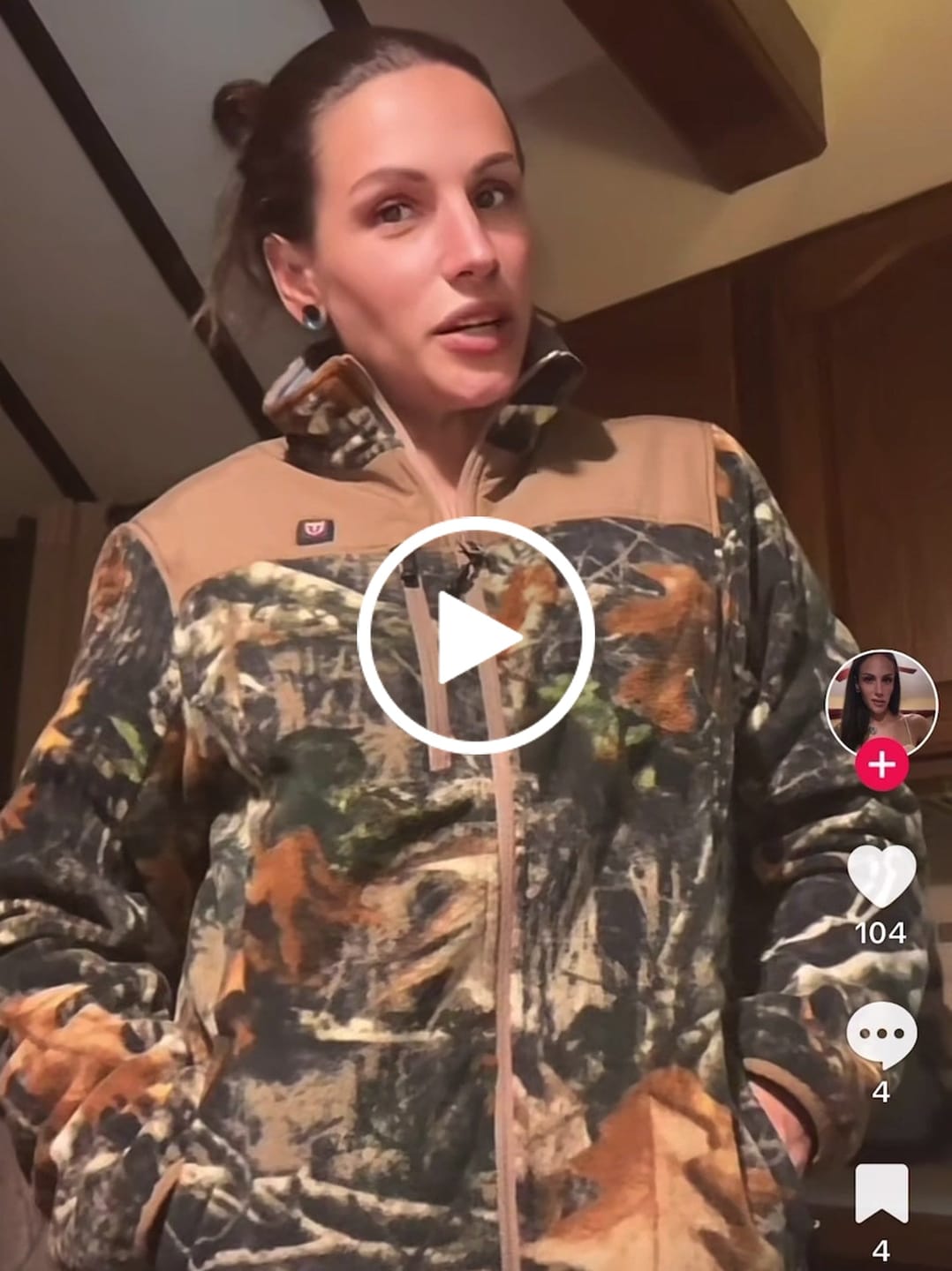 Customer video review of TIDEWE Women’s Heated Jacket Fleece with Battery Pack, Rechargeable Coat for Hunting (Black, Camo, Size S-XXL)