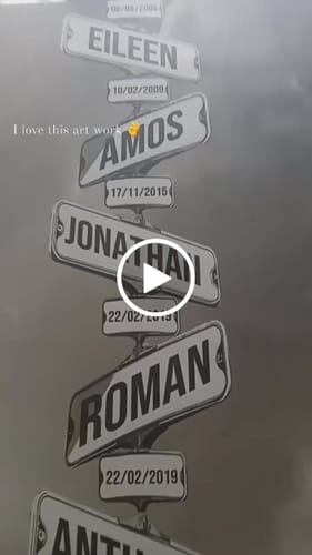 Customer video review of DATE OF BIRTH OF CHILDREN by Cstm Canvas