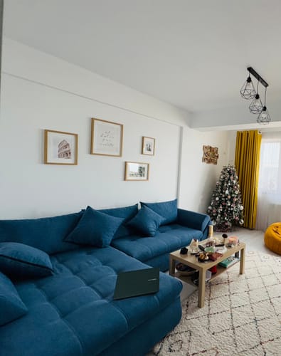 Customer photo review of Colțar extensibil dumonde cu ladă de depozitare si sezut confortabil din spuma HR, Loana Blue II 270x185 cm
