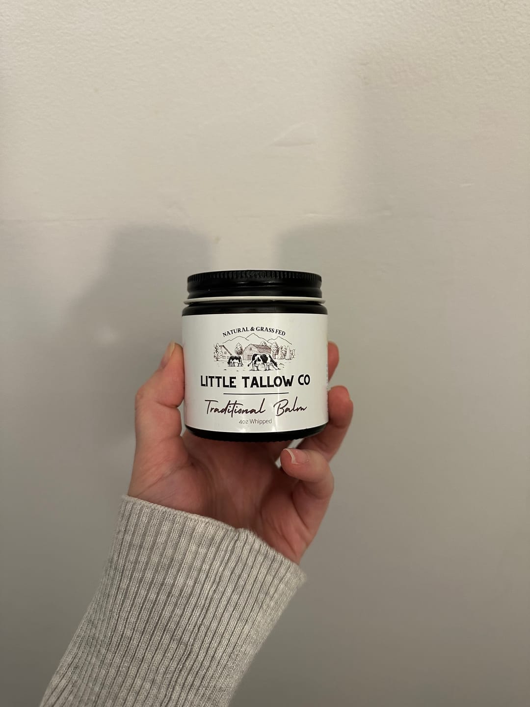 Customer photo review of Traditional Whipped Tallow Balm - 4oz Glass Jar