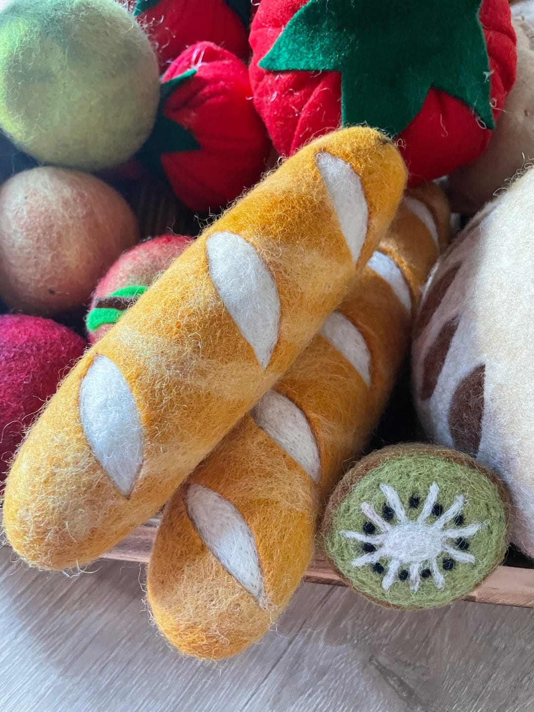 Customer photo review of Felt Baguette (Set of 2)