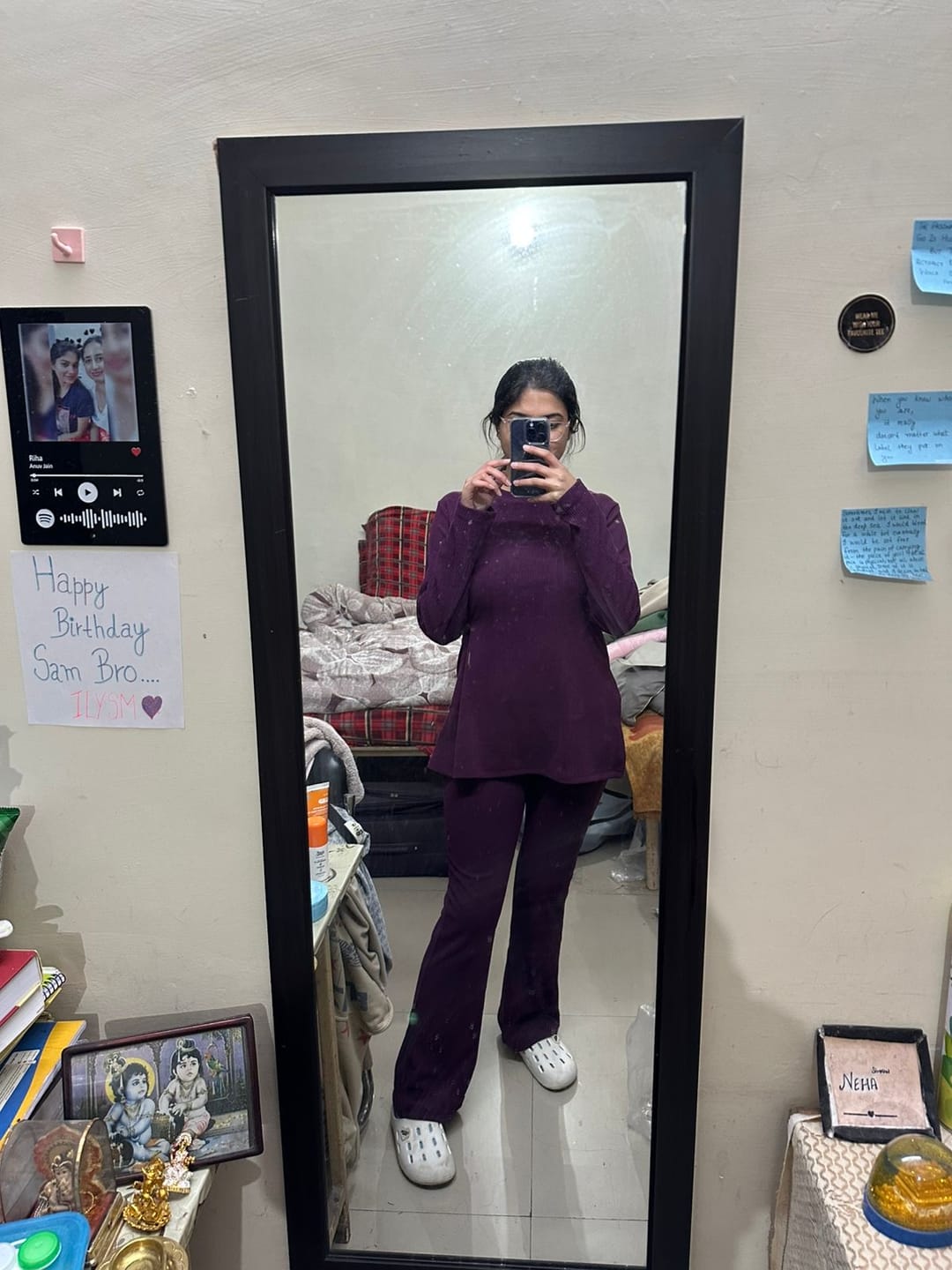 Customer photo review of WINE PURE CORDUROY CO ORD WOMEN
