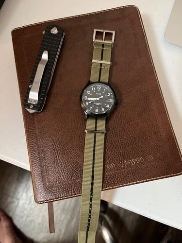Customer photo review of Five Eye Nylon Watch Strap - Stripe