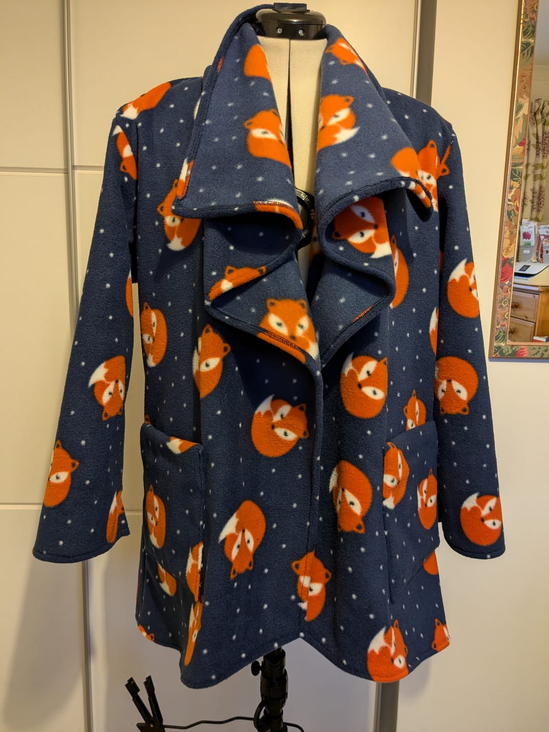 Customer photo review of Sleeping Foxes Anti Pill Polar Fleece Fabric