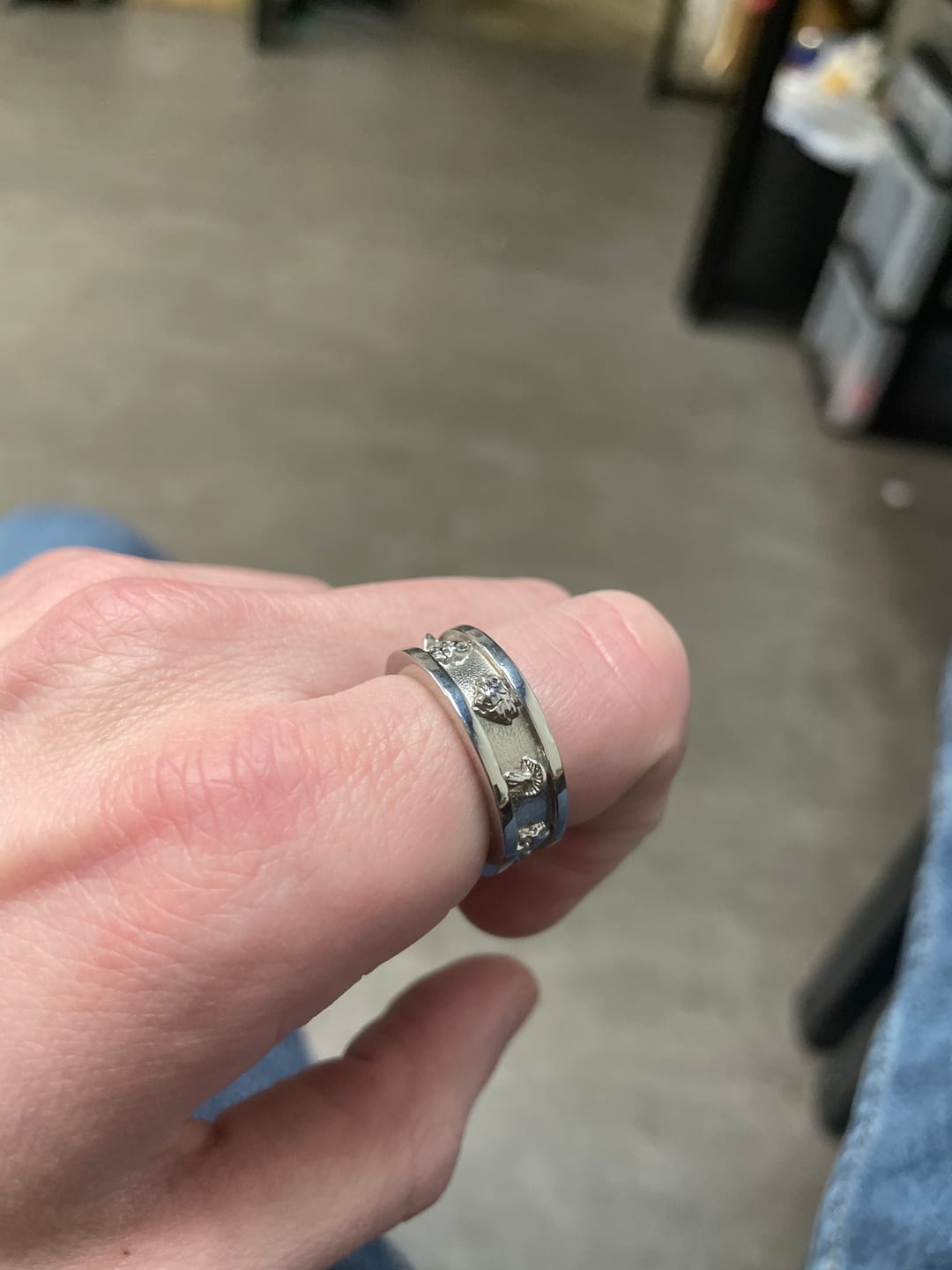 Customer photo review of PSYCHEDELIC LOVE RING