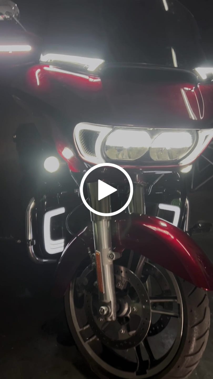 Customer video review of Harley Hand Guards with LED for Touring & Softails