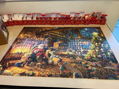 Customer photo review of Puslespils julekalender