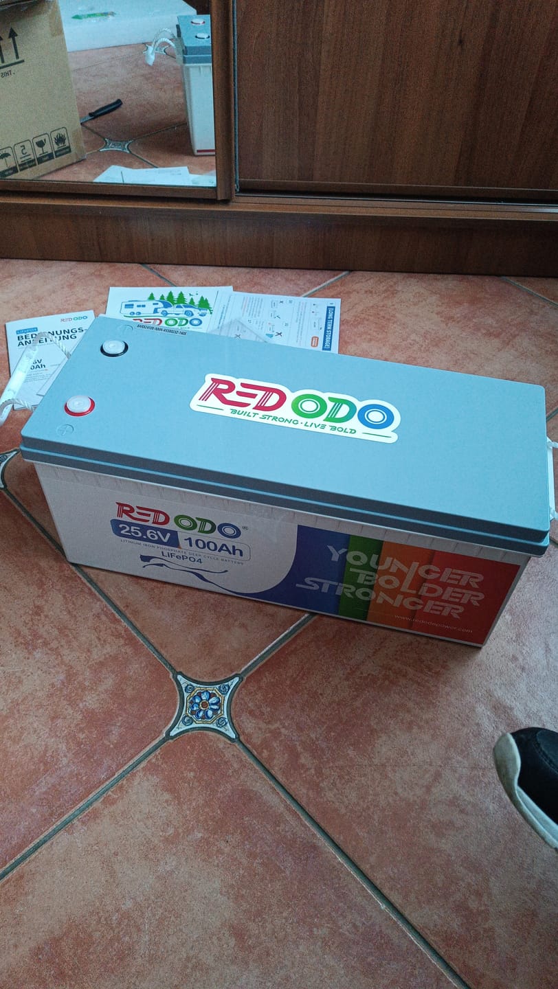 Customer photo review of 【Україна】0% ПДВ - Redodo 24V 100Ah акумулятор LiFePO4 глибокого циклу BMS 100A
