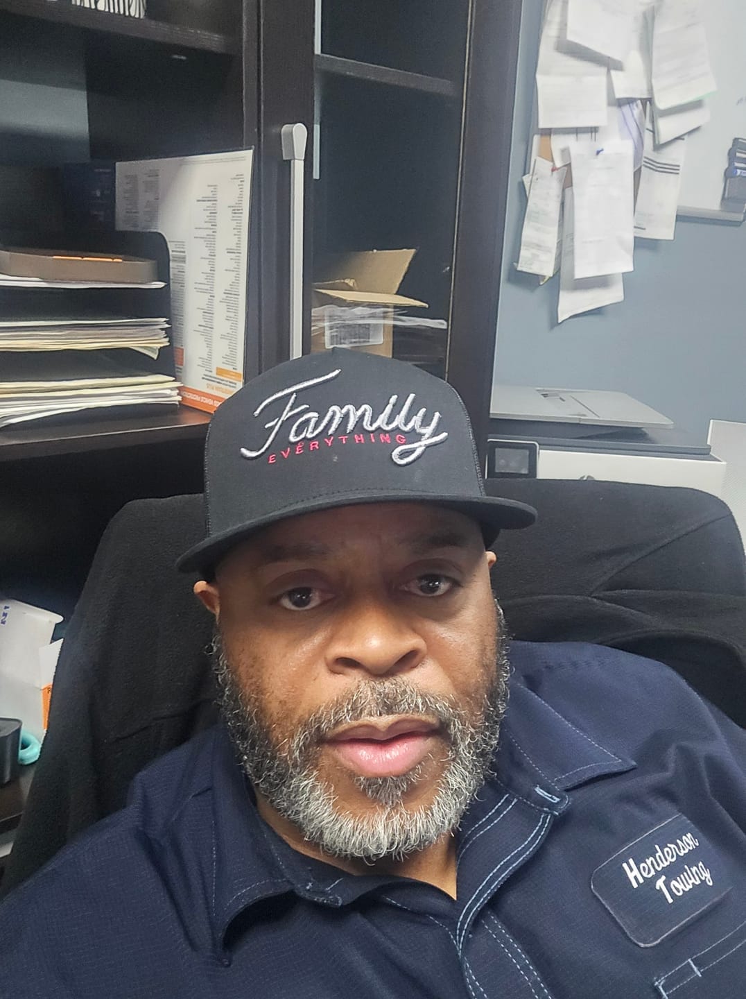 Customer photo review of Family | Everything Flat Bill Trucker Snapback