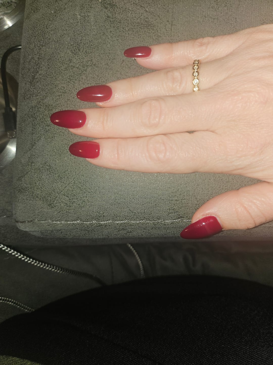 Customer photo review of Bezel Tennis Ring