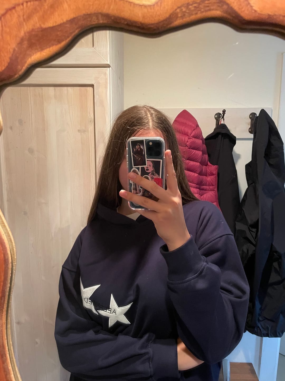 Customer photo review of Aelfric Eden Star Print Color Contrast Hoodie
