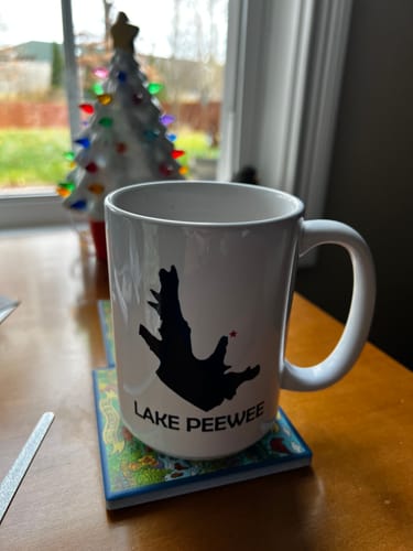 Customer photo review of Custom Lake Mug White 15oz.