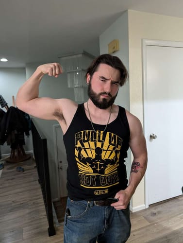 Customer photo review of PULL UP NOT OUT Tank Top