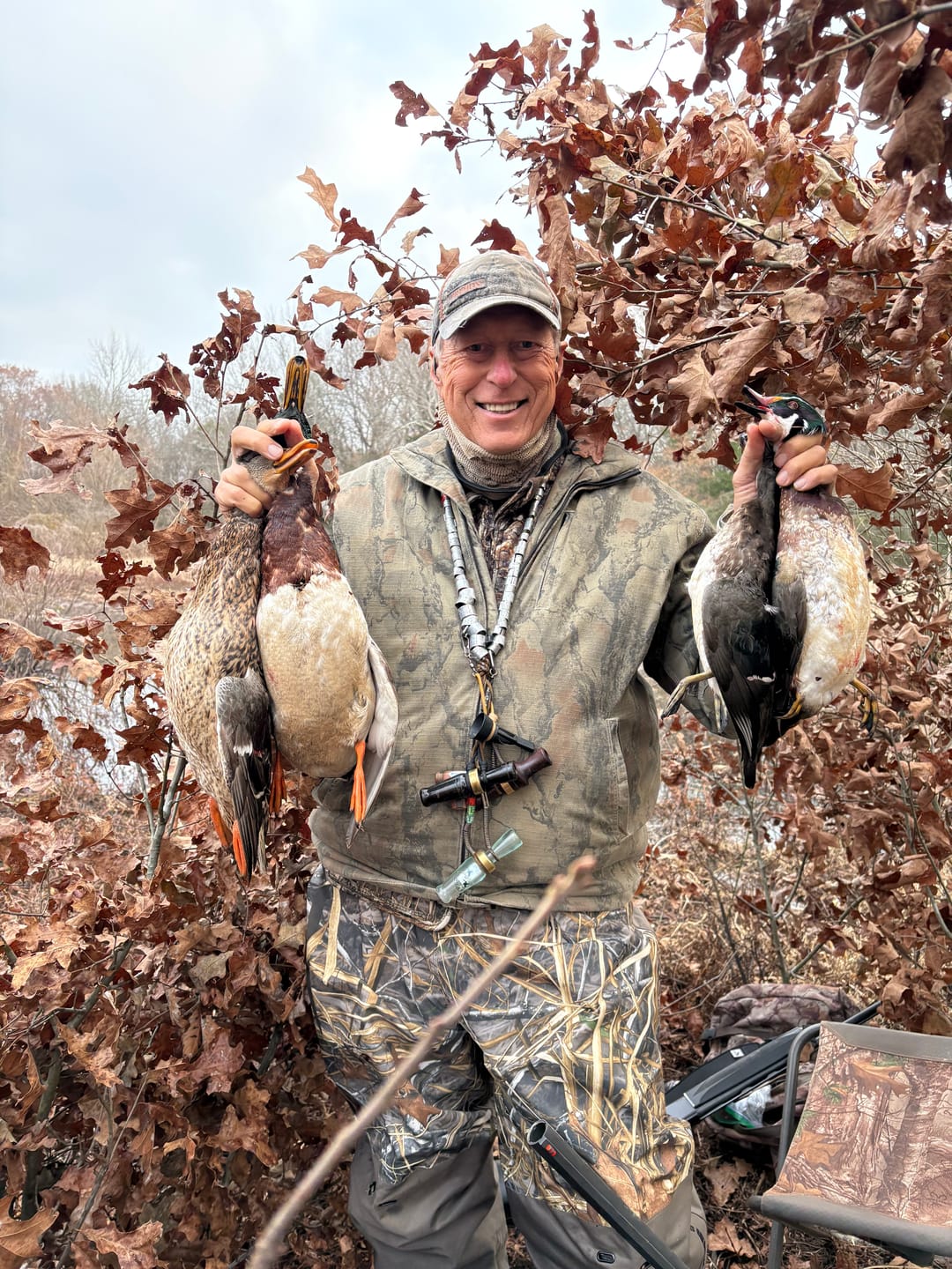 Customer photo review of AquaWade Duck Waterfowl Hunting Breathable Chest Waders