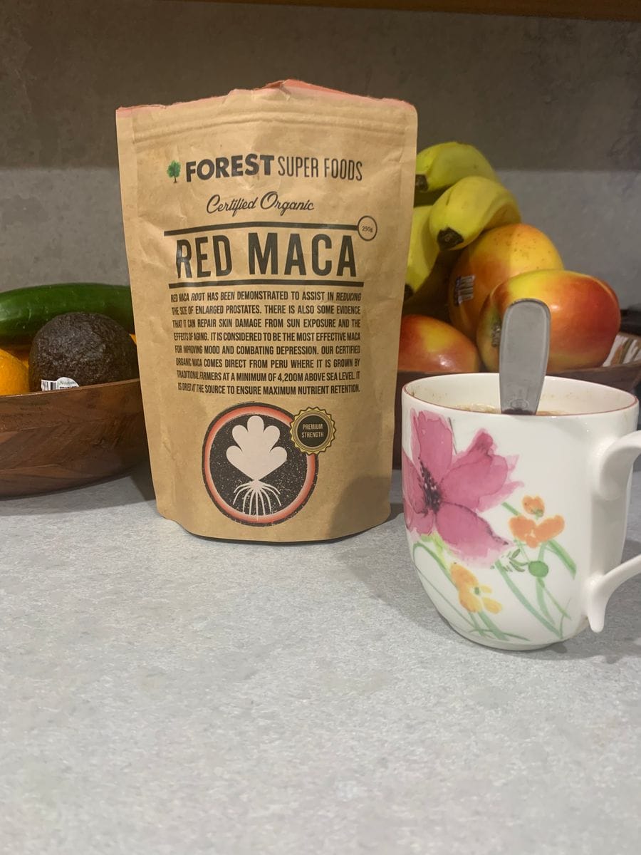 Customer photo review of Certified Organic Red Maca Root Powder