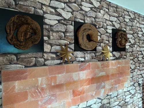 Customer photo review of Holz Wand Deko GENTA 40 cm x 40 cm