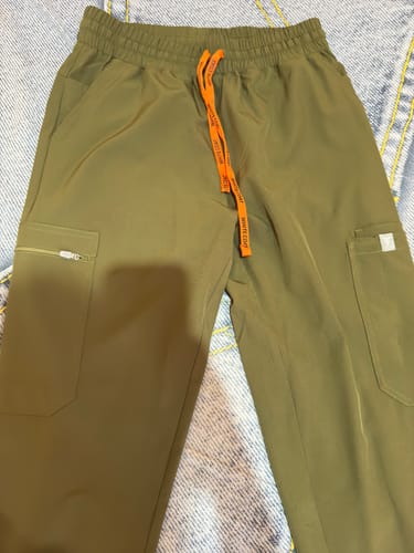 Customer photo review of Straight Cut MoveTech® Scrub Pants - Men / Forest Green