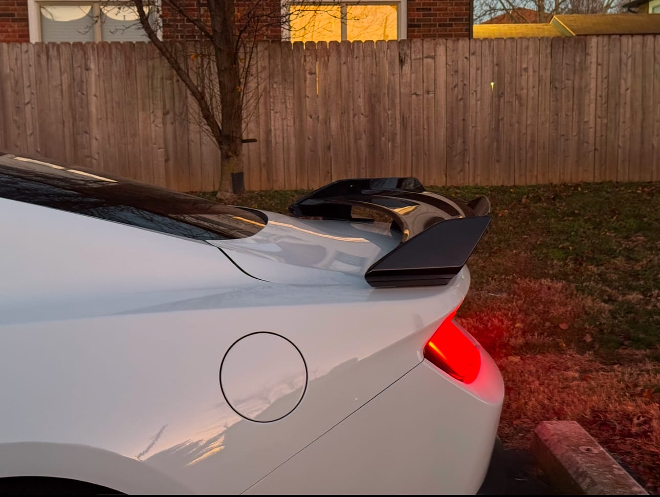 Customer photo review of 2024-Up Mustang Dark Horse Package Rear Spoiler
