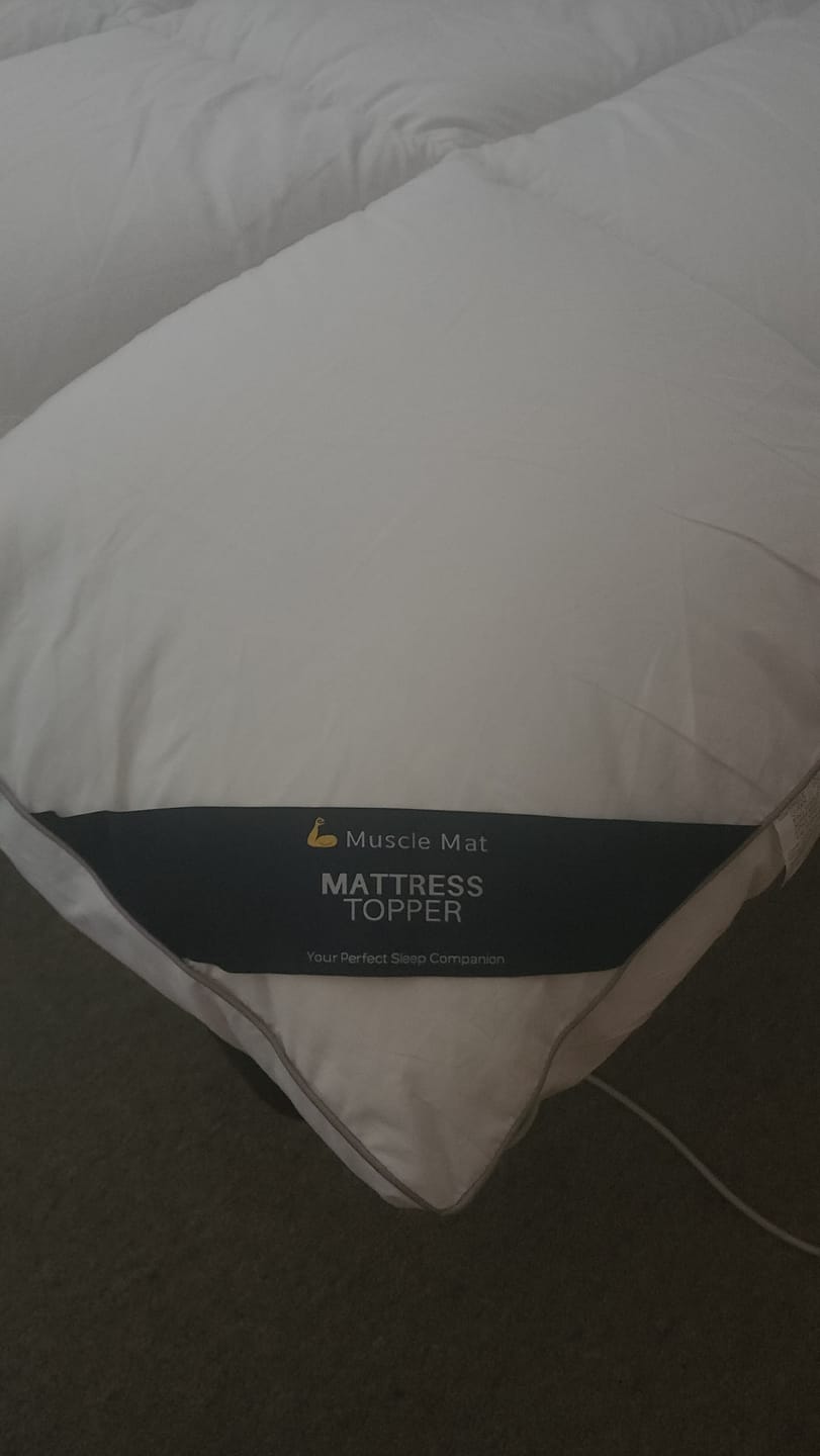 Customer photo review of Muscle Mat Luxury Mattress Topper